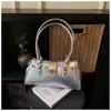 Bolsa Baguete Estilosa e Elegante com um Toque de Luxo Coreano, Bolsa de Ombro e Mão Simples e Chique para Mulheres, Bolsa de Ombro para 2026 Primavera/Verão
