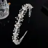 Nuevo Tocados de Novia de Amazon, Diadema de Perlas y Pedrería de Alta Gama, Sesión de Fotos, Accesorios Sencillos para Vestido, Diadema