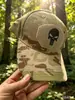 Nova Boné de Beisebol Camuflado Tático de Caveira para Exterior Proteção Solar Viseira Boné para Fãs Militares Fornecimento Transfronteiriço em Estoque