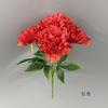 Simulación de 5 cabezas de ramo de flores de peonía, flor falsa de peonía rica, decoración de auditorio de boda, arco de flores, accesorios de flores para que la novia sostenga