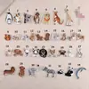 Exquisitas lindas de tamaño pequeño bordado de animales pegatinas de tela caliente moda para ropa de niños pegatinas de parche sello de bordado parche para agujeros pegatinas decorativas