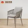 Mesa y Sillas de Comedor de Ratán para Exteriores Combinación Mesa y Sillas de Ratán de Ocio Patio Jardín Exterior Terraza Balcón Silla de Ratán de Tres Piezas
