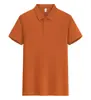 Color sólido alta elasticidad imitación algodón botón de presión solapa casual negocios diario exterior logo impreso ropa de trabajo uniformes de equipo