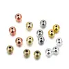 Cuentas de cobre que conservan el color, cobre con baño de oro real, cuentas redondas de cobre, hilo para pulseras, cuentas sueltas, accesorios para joyería hecha a mano DIY