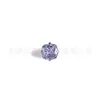 Pendiente de Titanio F136 de 4 mm Cuadrado Grueso con Circonita para Tragus Piercing Joyería de Piercing Labret con Rosca Interna de Titanio G23