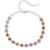 Transmisión en Vivo de Nueva Pulsera de Turmalina Natural para Mujer Plata Esterlina S925 Color Caramelo Pulsera Tesoro Estilo Caliente Xiaohongshu Douyin