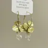 Pendientes de Borla con Cuentas de Flores de Lujo Ligero de Alto Nivel Versátiles de Hada Súper Pendientes de Pinza para Oreja con Diseño Súper Brillantes de Moda