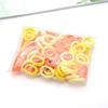 Banda para el cabello de color caramelo con cuerda de bala alta japonesa y coreana para niños, accesorios para el cabello, anillo de toalla sin costuras, banda de goma simple para bricolaje, venta al por mayor