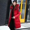 Abrigo de Algodón para Mujer 2026 Invierno Nuevo Estilo Coreano Chaqueta Larga de Algodón con Cuello Grande de Piel, Ropa Exterior de Algodón Espesa Tallas Grandes Venta al por Mayor