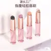 Pincel de labios de silicona con tapa, pincel para corrector, mini pincel de labios, tipo gel, pincel para labial elástico, cabeza redonda, pincel de maquillaje multiusos