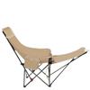 Silla Plegable para Exteriores con Reposapiés, Respaldo Alto, Silla Plegable Ajustable en Tres Niveles, Silla de Playa Plegable Ajustable Portátil
