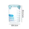 Pote selado para armazenar grãos, recipiente de plástico com tampa para manter os grãos frescos, pote de armazenamento transparente para grãos