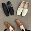 Zapatos Casuales Planos Suaves de Cuero Suave con Suela Suave, Mocasines Retro Franceses Suaves para Mujer Chuyu Ji
