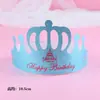 Decoração de Bolo Chapéu de Aniversário Chapéu de Coroa Chapéu para Bolo Crianças Adulto Festa Suprimentos de Festa Chapéu de Aniversário