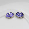 Liga de óleo caindo Cloisonne Xiangyun Bead DIY Acessórios Material Antigo Feito à Mão Hanfu Grampo de Cabelo Chaveiro Acessórios