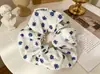 Elástico de Cabelo Doce Estilo Coreano para Rabo de Cavalo Elegante Corda de Cabelo Floral de Chiffon Loja de Acessórios Scrunchie Fonte de Suprimento Fábrica
