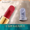 Molde de batom Bailuo faça você mesmo um conjunto de suporte de silicone caseiro para fazer molde de reparo de lábios de stripper esculpido