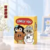 Bolsa de papel kraft blanco de cartón para hornear, café, leche, té, bebidas, para llevar, embalaje, bolsa de papel de regalo para catering.