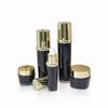 Frasco Borrifador de Pó Acrílico Degradê Dourado Rosa Conjunto de Frascos de Creme Facial Frasco de Pote para Loção Cosméticos Produtos para Cuidados com a Pele