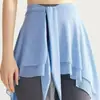 Falda de Malla para Cubrir en Yoga para Mujer, Anti-Exposición, Falda Corta Deportiva de Primavera y Verano para Fitness, Cubre-Cola de Una Pieza, Delantal para Correr