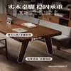Escritorio Grande Largo de Madera Maciza, Mesa Doble de Estudio y Lectura, Escritorio de Oficina Simple para Computadora, Mesa de Conferencias, Mesa de Trabajo, Mesa Grande de Tablero de Madera Maciza