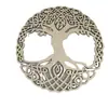 Ornamento de Madeira Colorido Ponto Árvore da Vida para Pendurar diy Corte a Laser Suprimentos para Decoração de Festa