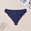 Tanga para mujer de talla grande sexy encaje costuras seda de hielo sin costuras cómoda algodón fondo entrepierna cruzada transfronteriza