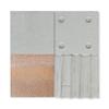 Tablero de hormigón visto para colgar en seco, vertido de tablero de tierra apisonada con veta de bambú prefabricado, tablero de piedra con agujero de gusano, panel decorativo con veta de madera y cemento