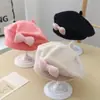 Chapéu de Bebê 6-36 Meses Boina Infantil para Crianças Bebê Menina Outono e Inverno Estilo Coreano Chapéu de Pintor de Lã Tricotado Chapéu da Moda