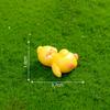 Micro Paisagem Criativa Bonito Branco Amarelo Pato Boneca DIY Decorações Acessórios Carro Desktop Mini Enfeites