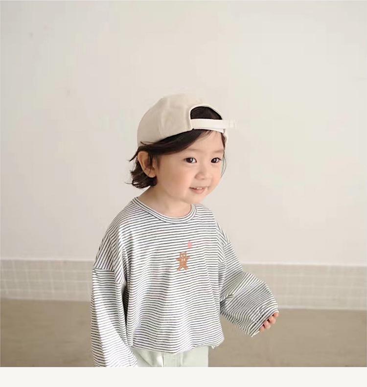 2020秋新款男女童全棉条纹卡通长袖T恤X3002_11.j