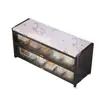 Estante de Almacenamiento para Cocina de Losa de Roca, Gabinete de Almacenamiento Multifuncional de Múltiples Niveles de Pie, Gabinete de Almacenamiento Integrado Montado en la Pared para Ollas, Tazones y Utensilios de Comedor