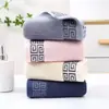 Toalla de Algodón Asediada Toalla Facial de Algodón Engrosada Suave Absorbente Toalla Facial para Adultos Logo Bordado en Casa