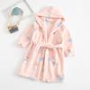 Albornoz infantil otoño e invierno Nuevo pijama infantil de franela para niños y niñas niños polar coral doble cara ropa de hogar polar
