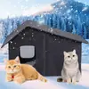 Suministro de fábrica perrera para gatos callejeros al aire libre caseta para perros Impermeable cálida Universal para las Cuatro Estaciones desmontable limpieza almacenamiento conveniente