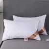 Almohada de hotel Hilton Star, almohada de cuello de terciopelo con plumas, núcleo no colapsable, almohada de regalo rectangular individual para estudiantes