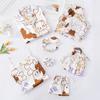 Fábrica exclusiva para comércio exterior pijama de sete peças feminino quatro estações usável manga longa seda artificial sexy roupa de casa terno de seda gelada