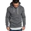 Sudadera con capucha clásica lisa para hombre, color sólido, jersey de primavera, juvenil, moderna, holgada, casual