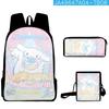 Mochila de tres piezas con diseño de perro de orejas grandes de Cinnamoroll, Yugui Dog y Sanrio