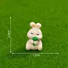 Micro-Paisagem Criativa Fofo Esquilo Pequeno Tronco de Árvore Decoração de Jardinagem Acessórios de Decoração DIY Enfeites de Carro Mini