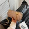 Bolsa Cilíndrica Acolchada de Pedido Extranjero para Mujer 2026 Nueva de Moda Elegante Versátil Bolso Cruzado con Cadena Bolso de Hombro de Moda