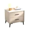 Mesita de noche de pizarra, Madera maciza, Simple y moderna, Gabinete de almacenamiento para mesita de noche de dormitorio, Completamente ensamblado para el envío, Almacenamiento de comercio exterior transfronterizo