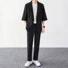 Traje Casual Ins Masculino Estilo Coreano Tendência Bonito Manga Três Quartos Pequeno Terno Estilo Hong Kong Marca Jaqueta de Peça Única Dk