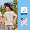 Camiseta de Manga Corta Estilo Nuevo para Niños y Niñas, Ropa de Verano para Bebés, Estilo Verano 2026, Estampado de Caricatura Lindo, Manga Corta Cuello Redondo