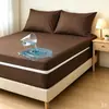 Ventas directas transfronterizas de fabricantes Cubierta de colchón impermeable a prueba de orina de cobertura total de seis lados de TPU con cremallera Ropa de cama para dormitorio