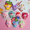 Lindo árbol de cerdito de resina de superficie brillante de color mixto, accesorios para hacer joyas DIY, diadema, pasador para el cabello, pegatina para vaso de agua, paquete de material de pegamento en crema