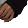 Anillo Abierto Liso Personalidad Simple Moderno Anillo para Dedo Sentido de Diseño de Nicho Anillo para Dedo Índice