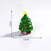 Novo Papai Noel de Natal Boneco de Neve Micro Paisagem Cena de Neve Caixa de Trem Meias de Natal Pequeno Presente Sino Enfeites de Resina