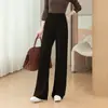 Calça pantalona slim fit feminina Zhengzhou, novo estilo outono 2026, modeladora, de alta qualidade, cintura alta, calça reta casual