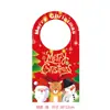 Loja de shopping de Natal suprimentos de decoração para casa para idosos boneco de neve alce maçaneta de porta pequeno pingente cena atmosférica